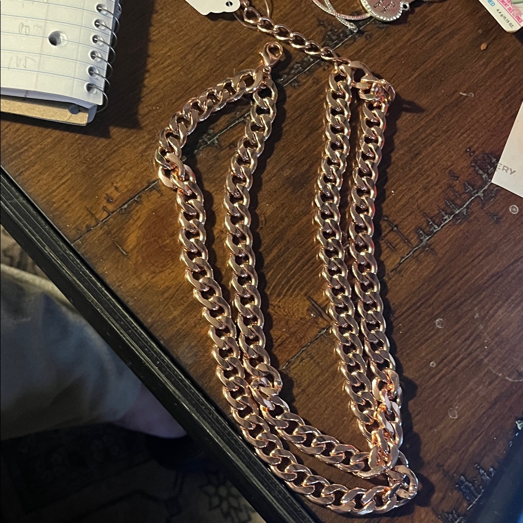 Elegant Copper Chain Necklace 955